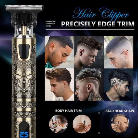 Tondeuse Cheveux Hommes Professionnelle Tondeuse à Cheveux Sans Fil avec Ecran LED Rechargeable pour Enfants Adultes (1/5)
