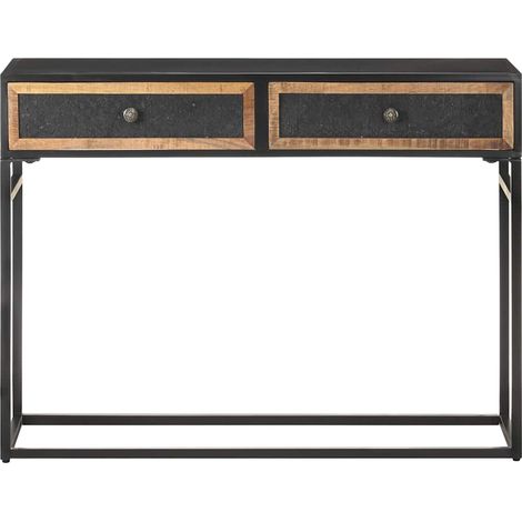 Maison Exclusive - Tavolo Consolle 100x35x75 cm in Legno Massello di Mango (1/5)