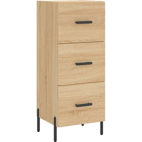 Aparador buffet cómoda mueble almacenaje organizador cocina salón salón Sonoma 34,5 x 34 x 90 cm madera contrachapada marrón 020031538