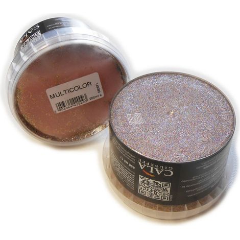 Glitter da 250ml in gel per pittura, colori multicolor