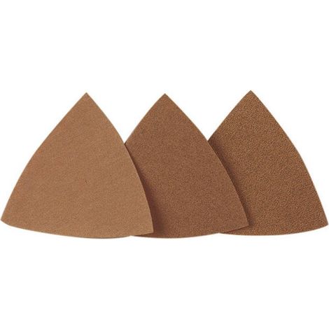 Proxxon Micromot 28 891 Carta abrasiva a delta a strappo, non perforato Dimensione dei grani 80 Lato 65 mm 25 pz. (1/2)