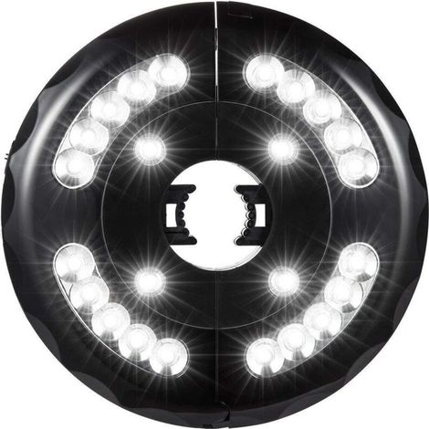 Lampe pour Parasol de Jardin, Patio Umbrella Light, 24 LED, 3 Model d’illumination, Lumineux de Parasol pour Terrasse, Jardin, Grand Parapluie (Lumière Blanche) (1/5)