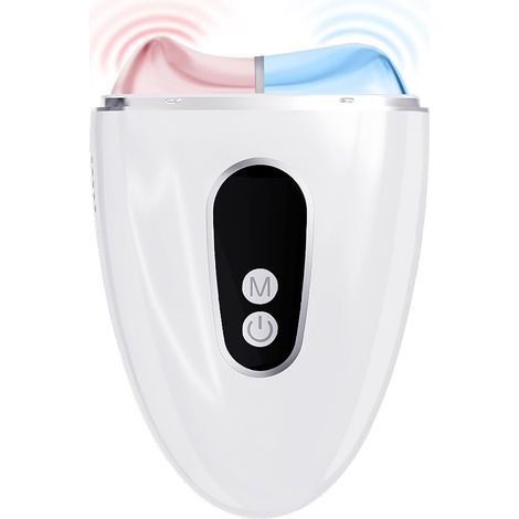 TMJ Relief Products Jaw Massager, TMJ Relief Massager, Vibration and Heat, Ergonomic TMJ Massage Tool, for Jaw and Neck Pain, White