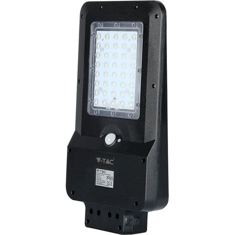 V-TAC Armatura Stradale LED 15W Pannello Solare Batteria Sensore Movimento Bianco Freddo IP65