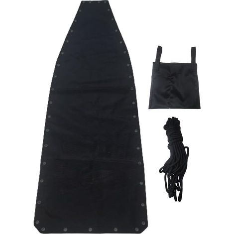 Ensemble de maille renforcée de rechange et corde durable pour chaise longue suspendue, avec un sac de rangement fermeture à scratch élégant inclus (maille et corde uniquement) (1/5)