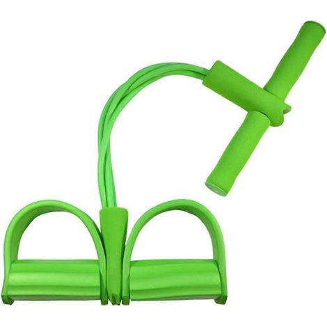 Green sit-up fitness equipment