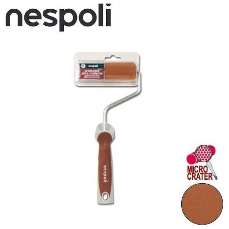MINI RODILLO MICROCRATER MARRON - RULO PLUMA