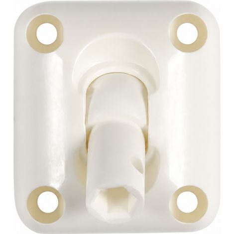 Kugelförmiger Kastendurchlass für Rollläden mit 6-Kant-Kurbel 7 mm (1/2)