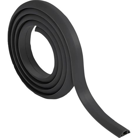 TRU COMPONENTS Ponte passacavi 1570428 PVC Nero Numero canali: 1 1800 mm Contenuto: 1.8 m (1/4)