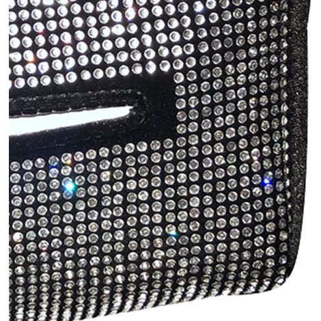 Porte-mouchoirs de voiture à strass, clip tendance, universel, pour accoudoir arrière, style strass colorés (1/5)
