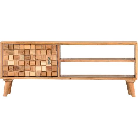 Maison Exclusive - Mobile Porta TV 100x30x40 cm in Legno Massello di Acacia (1/5)
