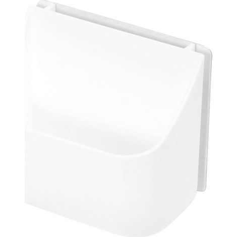 Boîte de rangement murale autoadhésive Hang It blanche - COMPACTOR - 10 x 6.7 x H.9.7 CM - Blanc (1/5)