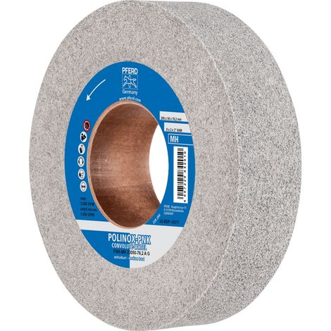 PFERD TOOLS POLINOX Gewickeltes Vlies-Rad PNK Ø 200x50mm Bohrung-Ø 76,2 mm Mittelhart A Grob für Finish