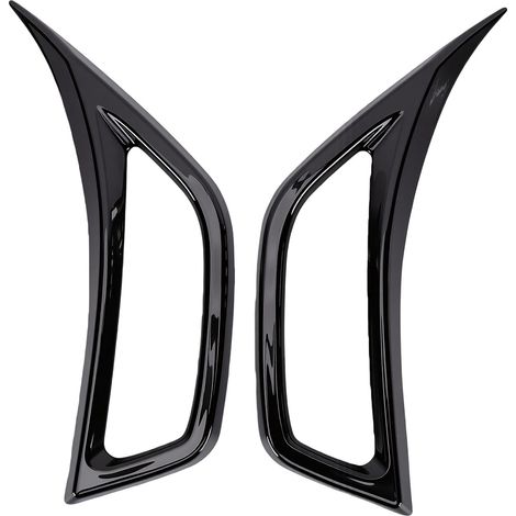 Garniture ventilation latérale voiture remplacement, 2 pièces pour Jeep Wrangler 18-24, garde-boue sportif, couverture air noir brillant (1/5)