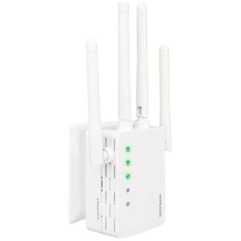 Amplificateur de signal Wi-Fi, répéteur Wi-Fi double bande 2,4 GHz/5,8 GHz, extension de portée Wi-Fi sans fil avec port Ethernet