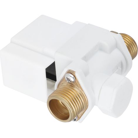 Électrovanne 12V DC à Fermeture Automatique, Filetage Mâle 1/2", Idéale pour Systèmes Hydrauliques Industriels