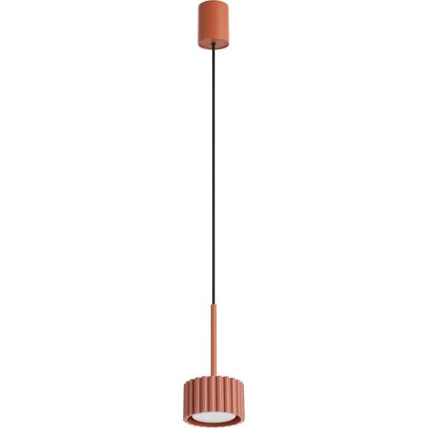 Lampade a sospensione AURA ocra rossa 10x125x10cm Sollux (1/5)