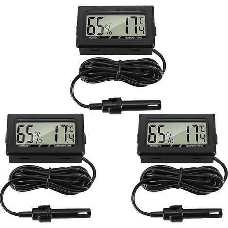 Thermomètre-hygromètre numérique avec sonde, indicateur de température et d'humidité (1/5)