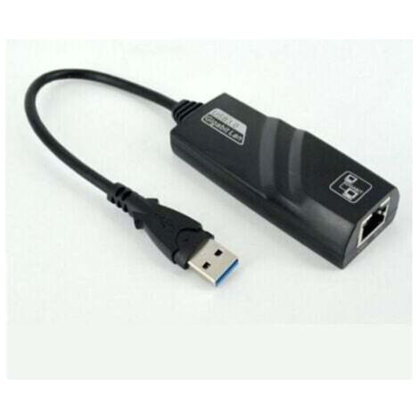 Adaptateur Ethernet USB Gigabit USB 3.0 vers RJ45 MDIX Automatique, Carte Réseau pour Tablette PC Portable sans Port Éthernet (1/3)