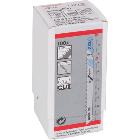 BOSCH T127D (pkt of 100) Special for aluminium 100mm