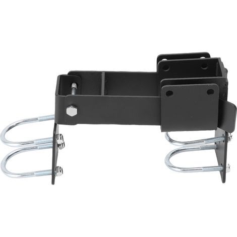 Türriegel mit Kettenglied, Arm aus massivem Kohlenstoffstahl, doppelt für 1,375 Zoll Rundrohr-Türrahmen (1/5)