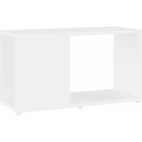 Meuble TV, Étagère TV, Meuble de Salon, Blanc 60x24x32 cm Aggloméré OIB9098E (1/5)
