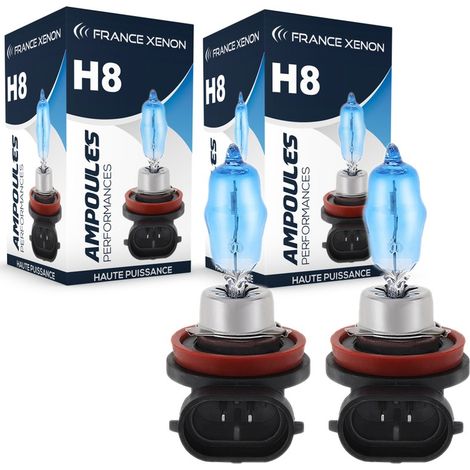 2 x Ampoules H8 35W 6000K HOD Xtrem - FRANCE-XENON - Ampoules halogène d'origine 12V (1/4)