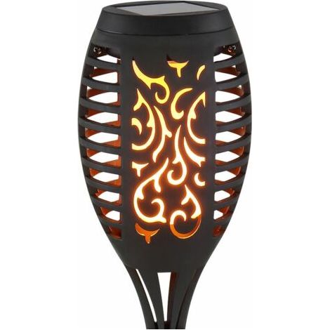 Torche de jardin de lumière solaire de décoration de jardin extérieur, piquet de terre IP65 à effet de flamme LED (1/5)