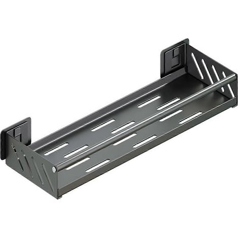 Étagère de rangement pour petits ustensiles et épices de cuisine, étagère murale en acier inoxydable pour cuisine et salle de bain, A (1/5)