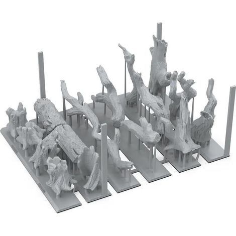 Arbre décoratif - AK INTERACTIVE - Dead Tree (Basing Plants) - Gris - Résine - Troncs 3D (1/2)