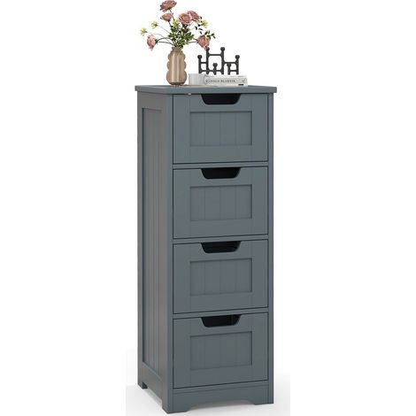 Bathroom Storage Cabinet Freestanding Storage Organizer Side Table (1/5)