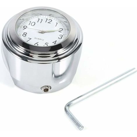 Monture de Guidon de Moto avec Chronomètre Horloge de Guidon de Moto Etanche (1/5)