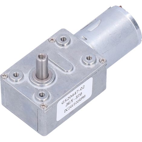 Moteur à engrenage à vis sans fin 24 V CC avec variateur de vitesse, réducteur miniature à couple élevé, adapté aux robots et serrures électroniques, 24 V 100 tr/min