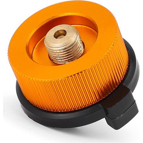 Adaptateur pour réchaud de camping, convertisseur de gaz, tête de conversion de réservoir de gaz de rechange avec fonction de fermeture automatique pour réchaud de camping, randonnée et pique-nique (1/4)