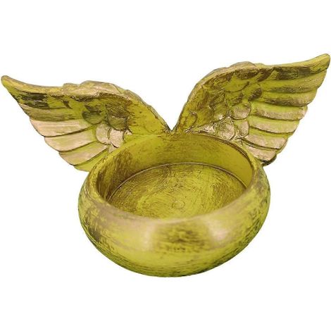 Statue porte-bougie ange de style vintage pour Noël, cadeaux de condoléances, décoration intérieure, souvenir-D (1/5)