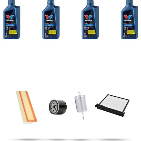 Kit tagliando 4 FILTRI e 4L OLIO compatibile con Renault Twingo II 1.2 16v 55kw Dal 2007 (1/5)