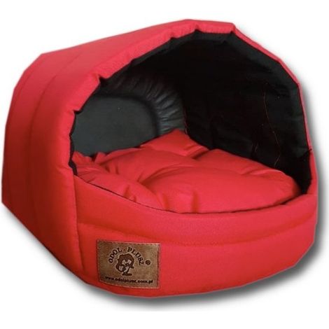 Hundebett – Kleiner Hund – Box – Hundebett – 45 x 49 x 36 cm – Rot – Hundebett – Hundebett