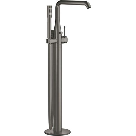 Grohe Essence - Badewanne Einhebelmischer, Bodenmontage, Hard Graphite gebürstet 23491AL1 (1/5)