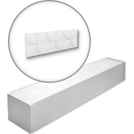 NMC FLOWER-box ARSTYL Noel Marquet 1 Box 5 pieces 3d wall panel contemporary design white  2,15 m2
