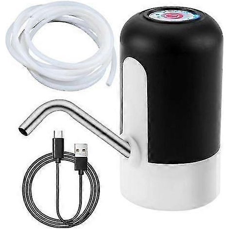 Pompe à eau pour table de jeu d'eau pour enfants, pompe portable rechargeable sur batterie, fonctionnement continu de 2 heures, accessoire pour table d'activités pour tout-petits (noir) (1/5)