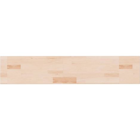 Mensola da Parete Ripiano 100x20x2,5 cm Legno Massello di Rovere Non Trattato (1/5)