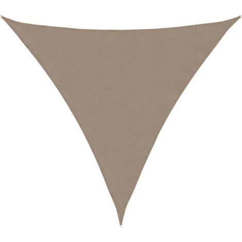 Vela Parasole Telo Ombra Parasole a Vela Oxford Triangolare 3x3x3 m Grigio Talpa (1/4)