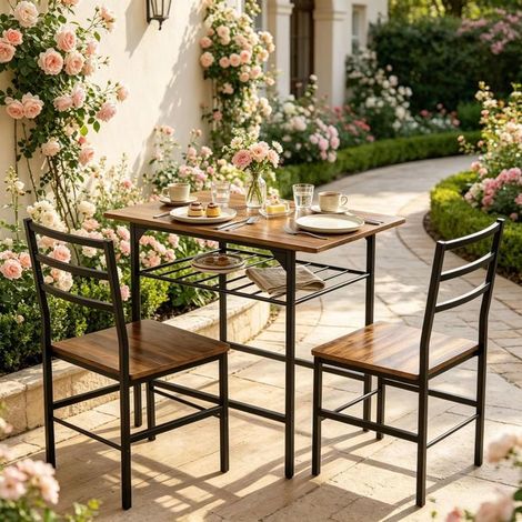 Lot de Chaises 2 chaises 2 ensemble gain de place ensemble compact style moderne (1/5)