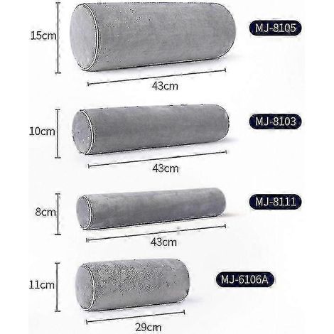 Oreiller ergonomique en mousse à mémoire de forme pour la grossesse et le soutien du dos, conception orthopédique, 29 x 11 cm (1/2)
