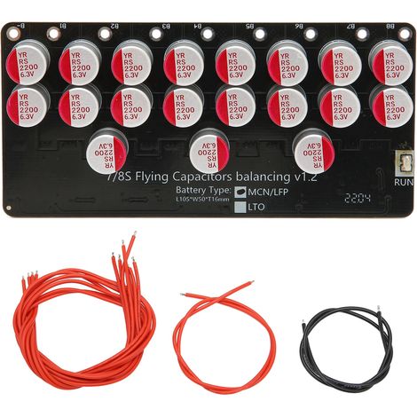 Équilibreur actif de batterie 8S NCM LFP 2,2V-4,5V Transfert d'énergie équilibré (1/5)