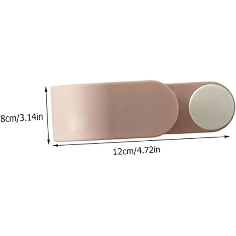 Lot de 2 supports muraux pour balai à franges en forme de bois de cerf avec adhésif pour salle de bain, porche, clips de rangement multifonctions pour l'organisation de balais, parapluies (1/5)