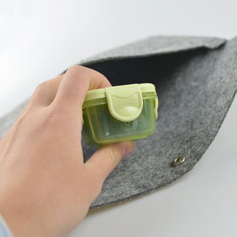 Boîte de Rangement Mini PP Airtight Green pour Aliments, Médicaments, Bijoux et Articles de Pêche - Modèle 5x5x4cm (1/5)