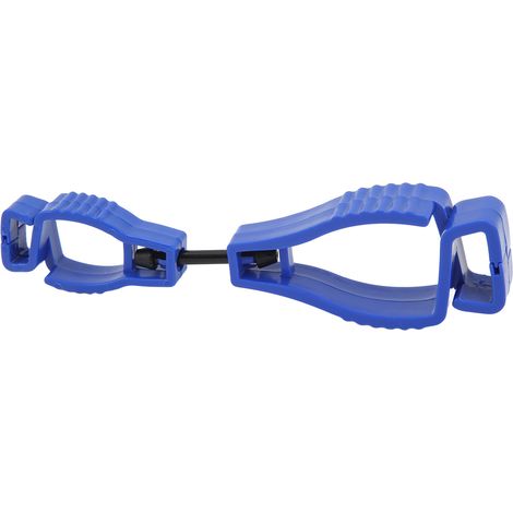 AT‑1 Pince à gants de travail en plastique, support de gants de sécurité, pince de maintien, clip anti-perte, bleu (1/5)