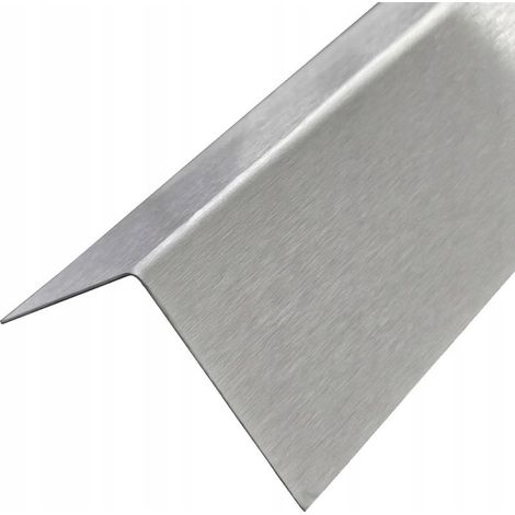 Profilé d'angle en acier inoxydable 60x60x2 mm 10 cm (1/4)