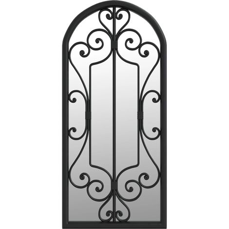 Maison Exclusive - Specchio Nero 100x45 cm Ferro per Uso Interno